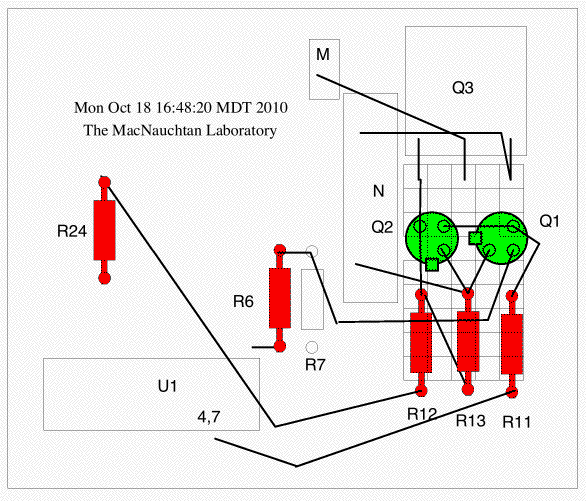 pictorial layout of printed circuit board