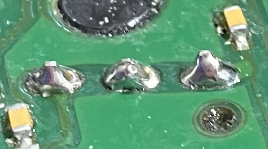 fractured potentiometer joints resoldered