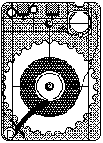 Fidelipac Mastercart has separate pads for the record and play heads, a re-designed brake, and pulls tape from the rear (opposite the heads)