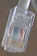 Standard RJ-45 connector with no metallic shield