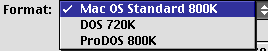 DSDD floppy disk format options, per main text
