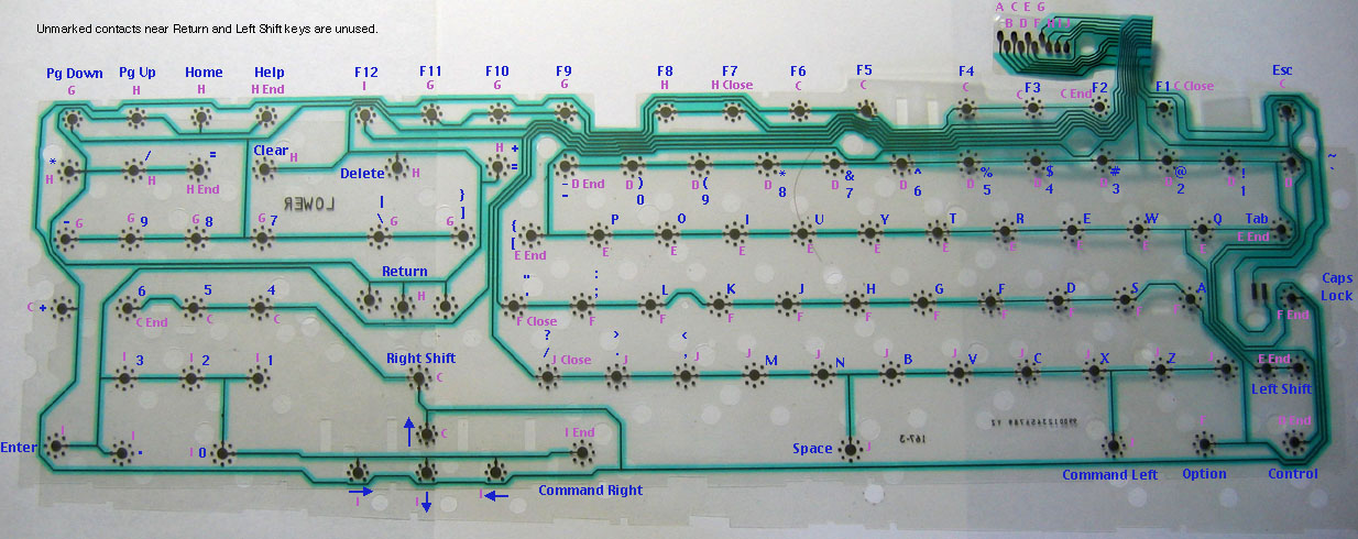 [lower key matrix]